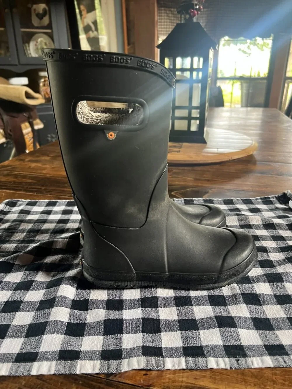 Bogs Boys' Plush Rain Boots - Round Toe